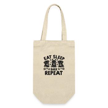 Eat Sleep Bark Repeat - Gift Bag for Bottles - nature - Front