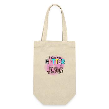 Better with Jesus - Gift Bag for Bottles - nature - Front