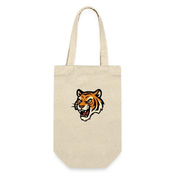 tiger comic - Geschenkbeutel für Flaschen - Natur - Vorne