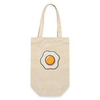Fried Egg Graphic Egg yolk Egg whites Breakfast - Gift Bag for Bottles - nature - Front