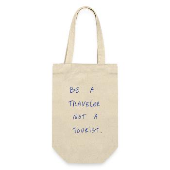 Be A Traveler Not A Tourist. - Gift Bag for Bottles - nature - Front