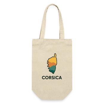 Corsica Bella - Geschenkbeutel für Flaschen - Natur - Vorne
