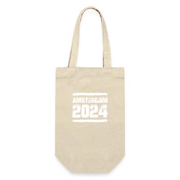 Amsterdam 2024 Team - Geschenkbeutel für Flaschen - Natur - Vorne