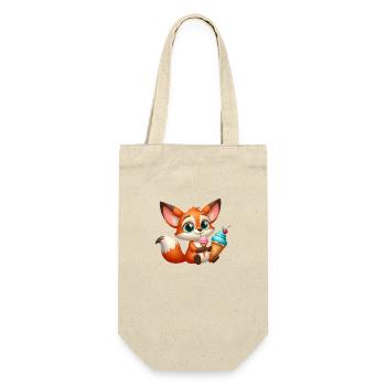FOX 5 - Geschenkbeutel für Flaschen - Natur - Vorne