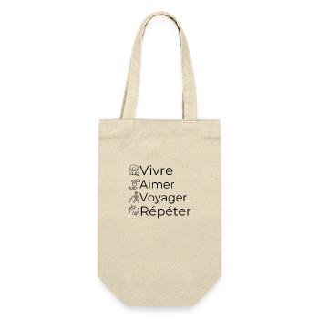 Live Love Travel Repeat - Gift Bag for Bottles - nature - Front