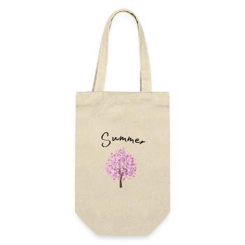 Summer | Summer | Tree | Blossoms | Sunshine - Gift Bag for Bottles - nature - Front