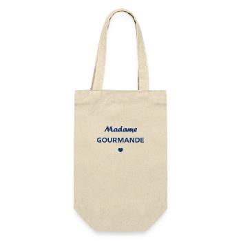 Madame Gourmande - Sac à bouteille - nature - Devant