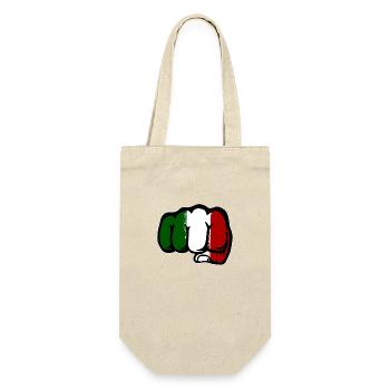 Drapeau de l’Italie main poing - Sac à bouteille - nature - Devant