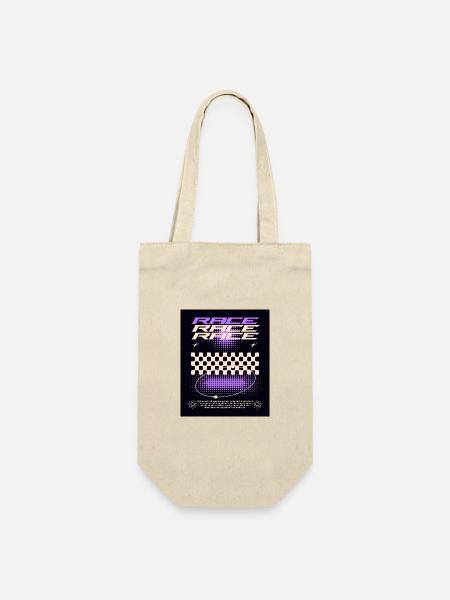 Race Design / Rennsport - Geschenkbeutel für Flaschen - Natur