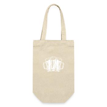 Bier Prost Party Biergläser - Geschenkbeutel für Flaschen - Natur - Vorne