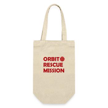 Die Weltall Rettungs Mission - Geschenkbeutel für Flaschen - Natur - Vorne