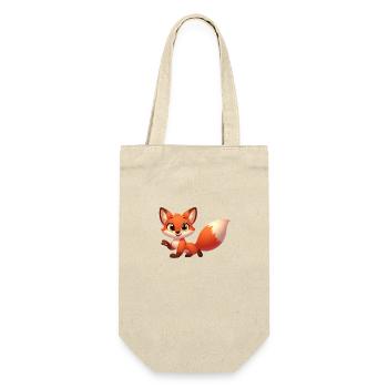 FOX4 - Geschenkbeutel für Flaschen - Natur - Vorne