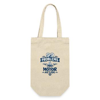 99 Problems but a Motor Ain’t One - Gift Bag for Bottles - nature - Front