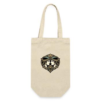 Reflective Art Deco Mask Illustration - Gift Bag for Bottles - nature - Front