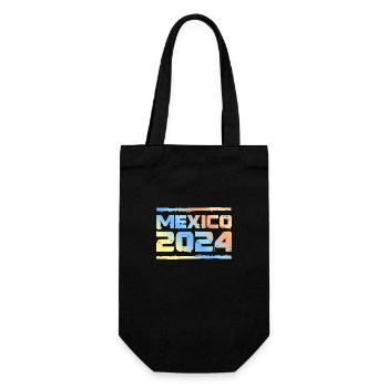 Mexico 2024 Colorful - Gift Bag for Bottles - black - Front