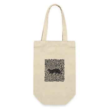 Chat Noir Psychédélique 3 - Sac à bouteille - nature - Devant