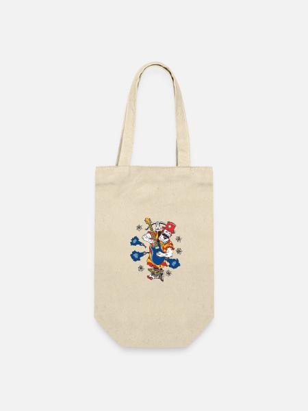 Blues, Wiltsch, Musik, art, fashion, Style, Cool - Geschenkbeutel für Flaschen - Natur