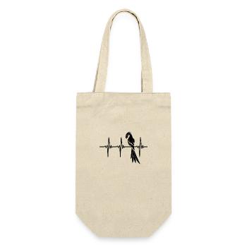 Heartbeat for elegant parrot - Gift Bag for Bottles - nature - Front