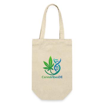 CannaVibesDe - Geschenkbeutel für Flaschen - Natur - Vorne