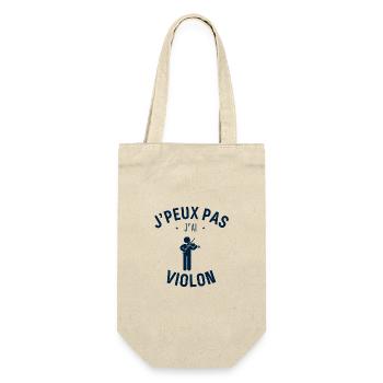 J peux pas j ai Violon - Sac à bouteille - nature - Devant