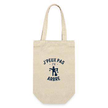 J peux pas j ai Arbre cadeau bûcheron - Sac à bouteille - nature - Devant