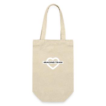 Racing Team Heart - Gift Bag for Bottles - nature - Front