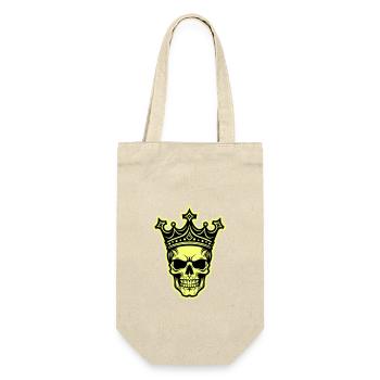 Crâne Roi Couronne - Sac à bouteille - nature - Devant