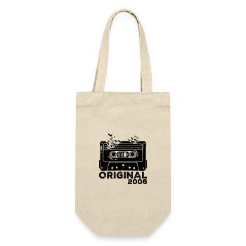 Year of birth 2006 Cassette 2006 Birthday 2006 - Gift Bag for Bottles - nature - Front