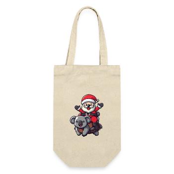 Koala Père Noël - Sac à bouteille - nature - Devant