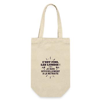 Libérée délivrée retraitée, cadeau retraite - Sac à bouteille - nature - Devant
