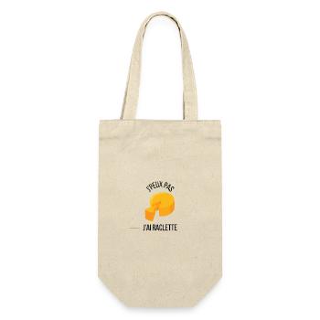 J'peux pas j'ai raclette. - Sac à bouteille - nature - Devant
