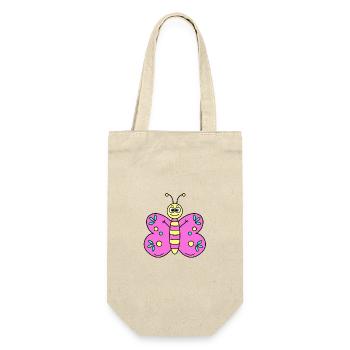 Butterfly Pink - Gift Bag for Bottles - nature - Front