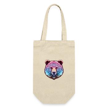 Mystical Bear Mandala - Gift Bag for Bottles - nature - Front