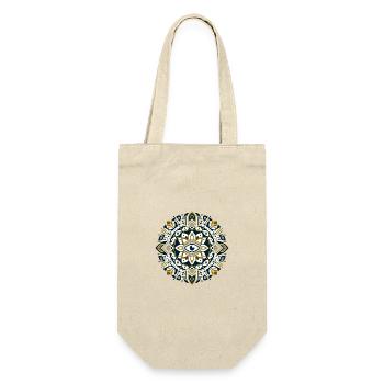 All-Seeing Eye Egyptian Mandala 1 - Gift Bag for Bottles - nature - Front