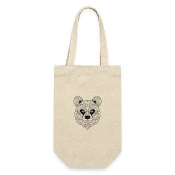 Abstract Panda Essence: Intricate Line Art Interpr - Gift Bag for Bottles - nature - Front