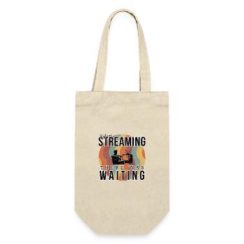 Retro TV Broadcast: Vintage Television Aesthetic - Gift Bag for Bottles - nature - Front