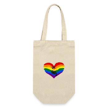 Pride LGBT Love gagne - Sac à bouteille - nature - Devant