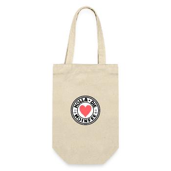 Oha Holla die MoinFee Nordsee Ostsee Norden - Geschenkbeutel für Flaschen - Natur - Vorne