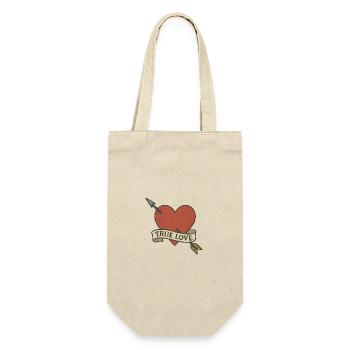 True Love - Wahre Liebe - Gift Bag for Bottles - nature - Front
