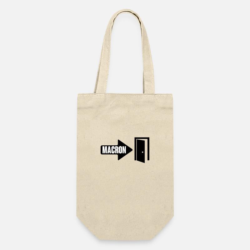Macron la porte - Sac à bouteille - nature