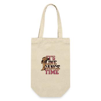 Line Dance Time Line Dancing Time to dance - Gift Bag for Bottles - nature - Front