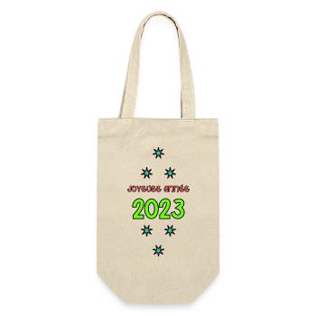 HAPPY NEW YEAR. NEW YEAR'S EVE. NEW YEAR - Gift Bag for Bottles - nature - Front