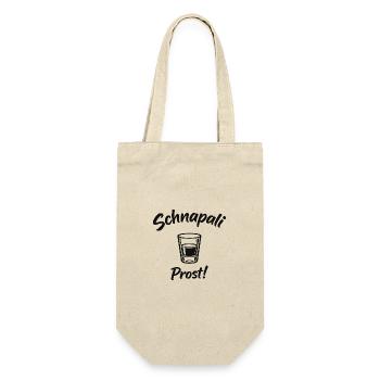 Schnapali - Prost! - Geschenkbeutel für Flaschen - Natur - Vorne