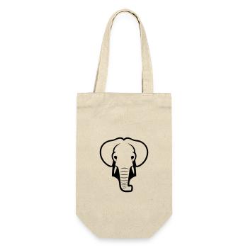 éléphant - Sac à bouteille - nature - Devant
