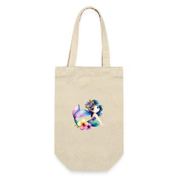Petite Sirène avec des Fleurs - Sac à bouteille - nature - Devant