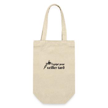 équipé pour veiller tard, tatoo, tatoueur - Sac à bouteille - nature - Devant