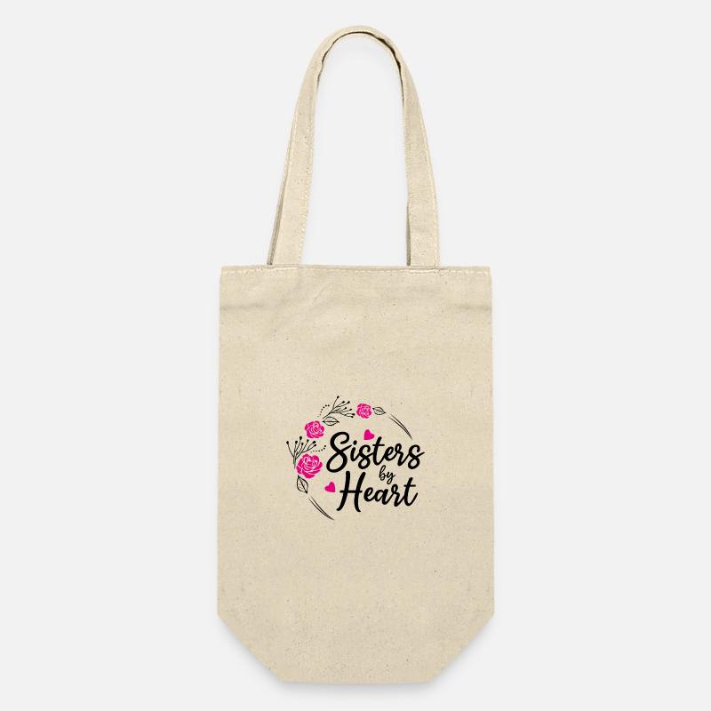 Sœurs de cœur. Design floral - Sac à bouteille - nature