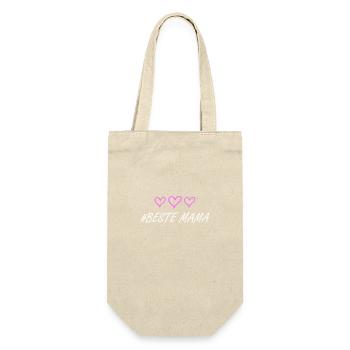 Meilleur amour de cœur de maman - Sac à bouteille - nature - Devant