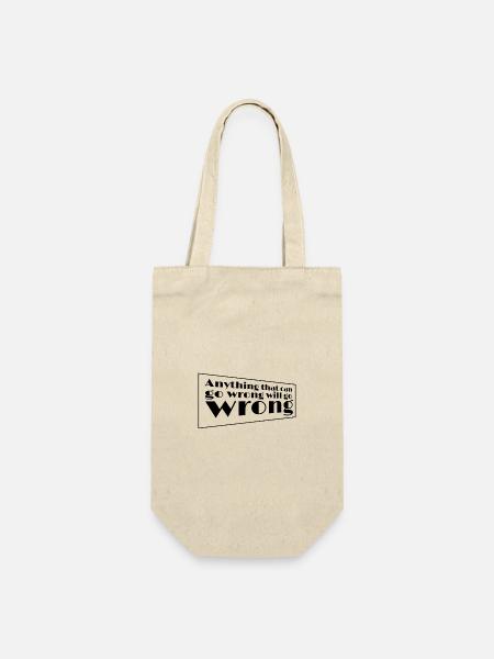 Anything That Can Go Wrong Will Go Wrong - Geschenkbeutel für Flaschen - Natur