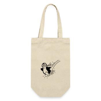 Pinguin-Spaß zum Ausmalen für Kinderbekleidung - Geschenkbeutel für Flaschen - Natur - Vorne